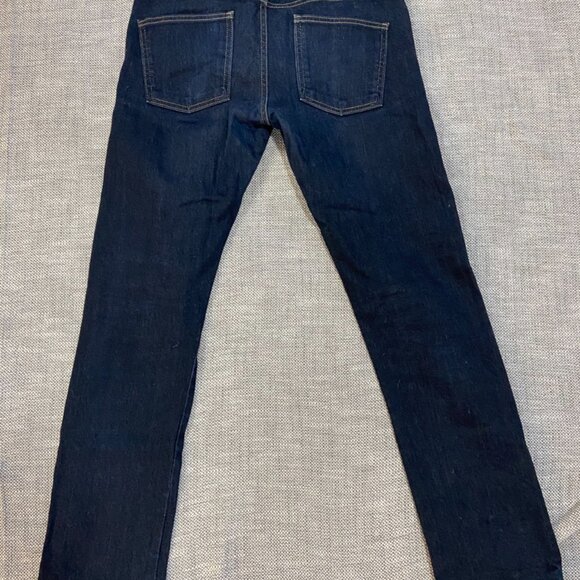 Naked & Famous Skinny Guy Deep Indigo Stretch Selvedge Denim Button Fly Jeans 32 - Picture 4 of 10